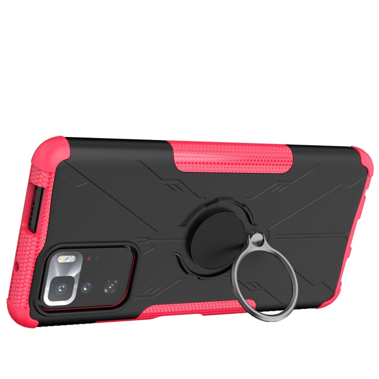 For Xiaomi Redmi Note 10 Pro 5G Armor Bear Shockproof PC + TPU Protective Case with Ring Holder