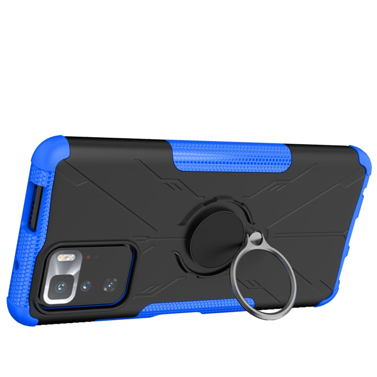 For Xiaomi Redmi Note 10 Pro 5G Armor Bear Shockproof PC + TPU Protective Case with Ring Holder