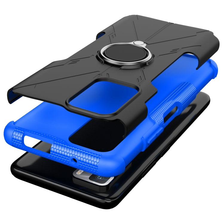 For Xiaomi Redmi Note 10 Pro 5G Armor Bear Shockproof PC + TPU Protective Case with Ring Holder