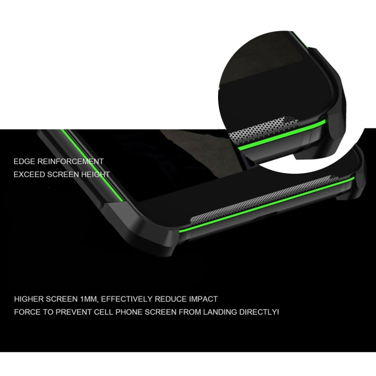 For Xiaomi Black Shark 2 Hero Series Anti-fall Wear-resistant Metal Protective Case with Bracket