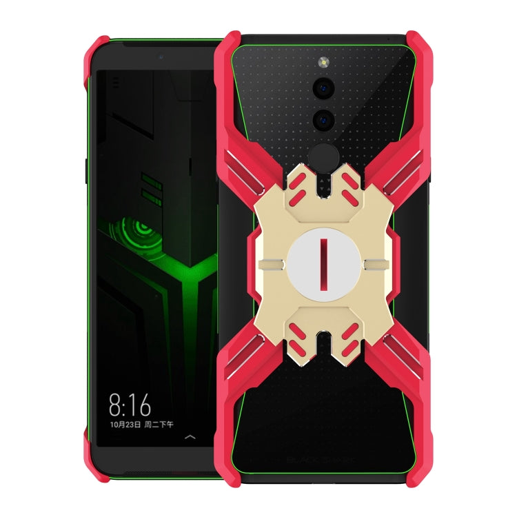 For Xiaomi Black Shark 2 Hero Series Anti-fall Wear-resistant Metal Protective Case with Bracket