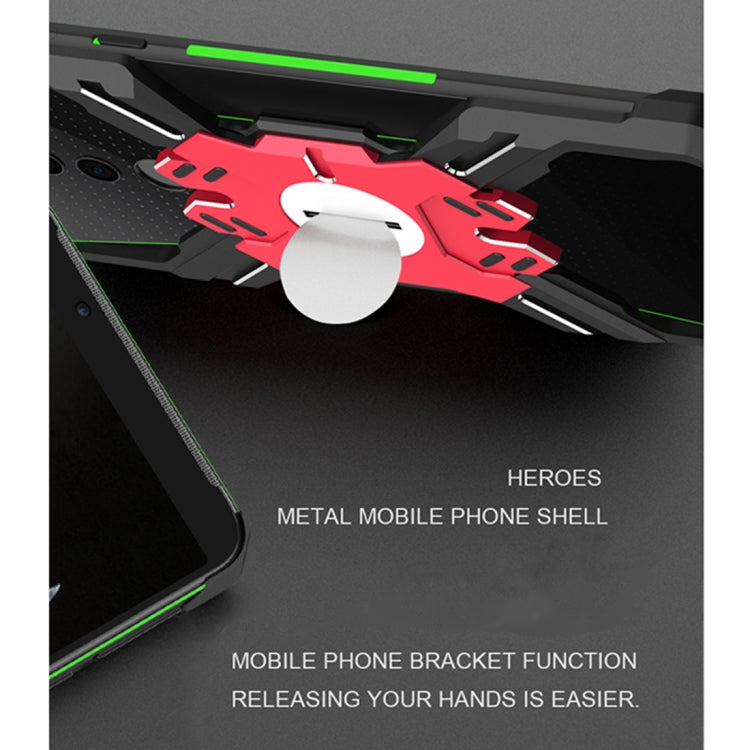 For Xiaomi Black Shark 2 Hero Series Anti-fall Wear-resistant Metal Protective Case with Bracket