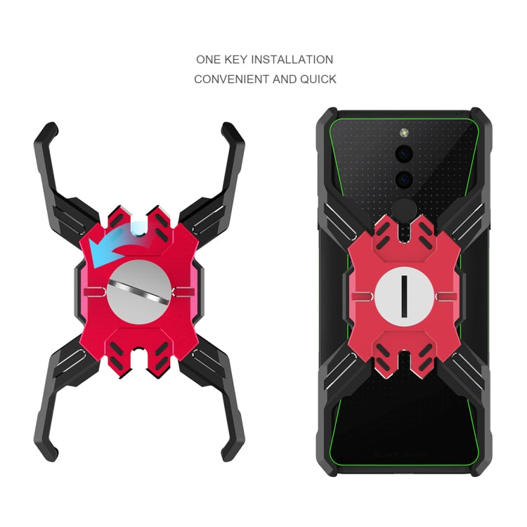 For Xiaomi Black Shark 2 Hero Series Anti-fall Wear-resistant Metal Protective Case with Bracket