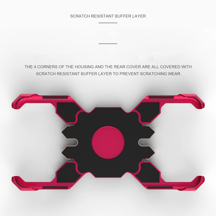 For Xiaomi Black Shark 2 Hero Series Anti-fall Wear-resistant Metal Protective Case with Bracket