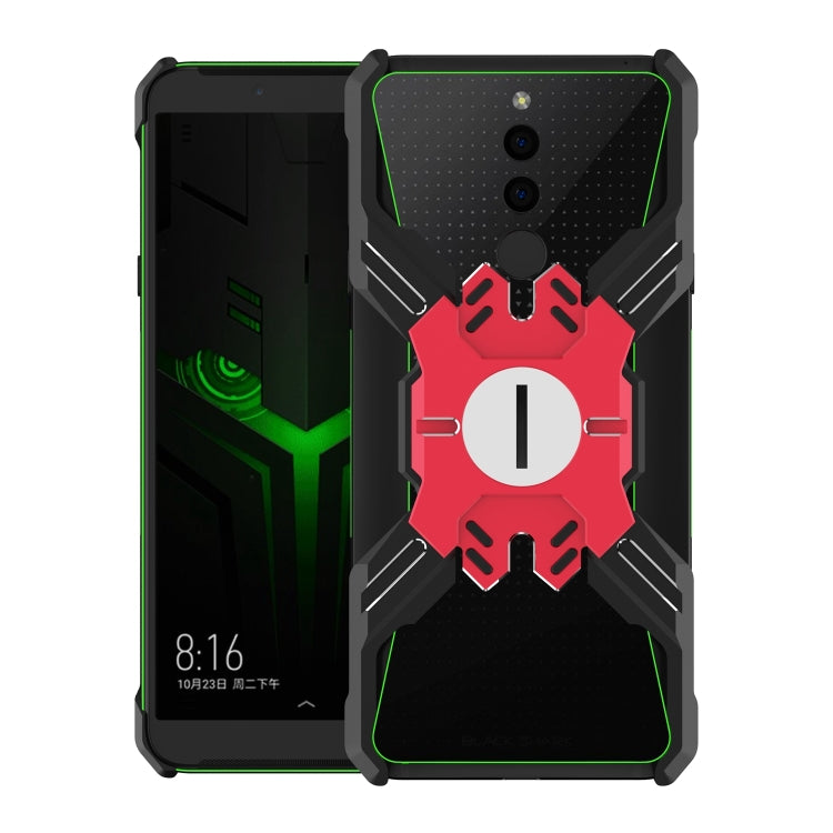 For Xiaomi Black Shark 2 Hero Series Anti-fall Wear-resistant Metal Protective Case with Bracket
