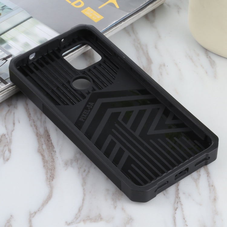 For Google Pixel 5a 5G Sliding Camera Cover Design PC + TPU Shockproof Case with Ring Holder & Card Slot