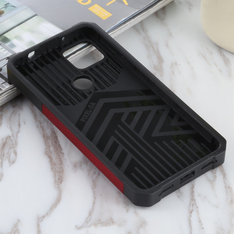 For Google Pixel 5a 5G Sliding Camera Cover Design PC + TPU Shockproof Case with Ring Holder & Card Slot