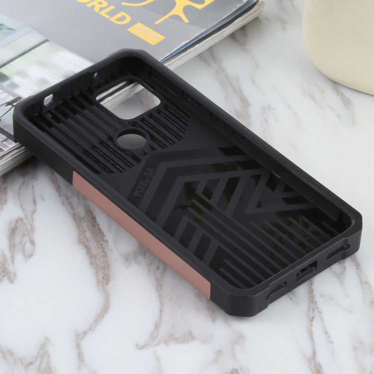 For Google Pixel 5a 5G Sliding Camera Cover Design PC + TPU Shockproof Case with Ring Holder & Card Slot