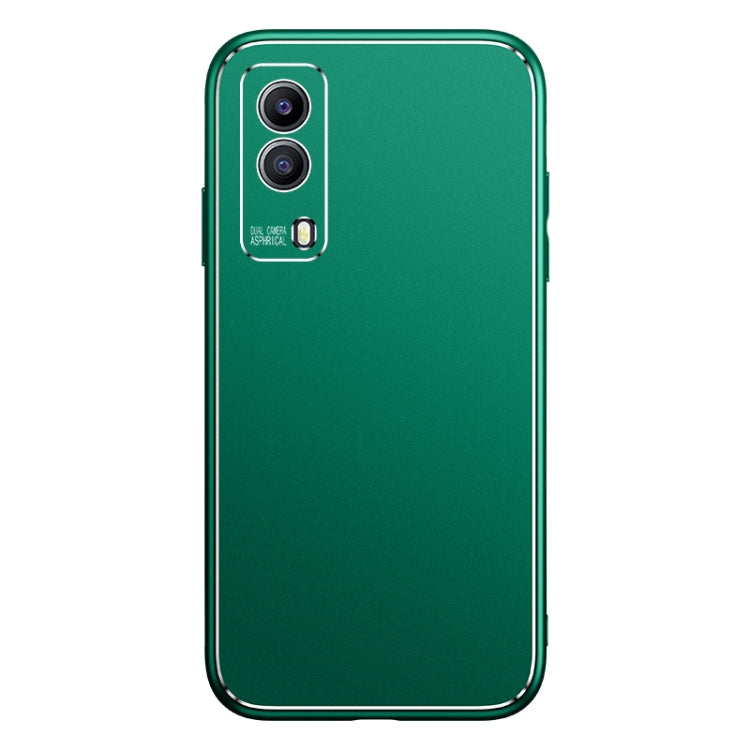 For vivo Y53s Cool Frosted Metal TPU Shockproof Case