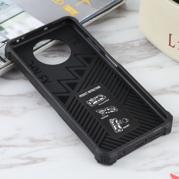 For Xiaomi Poco X3 NFC Shockproof TPU + PC Magnetic Protective Case with Holder