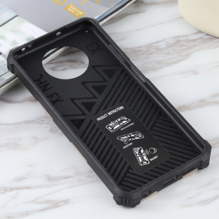 For Xiaomi Poco X3 NFC Shockproof TPU + PC Magnetic Protective Case with Holder