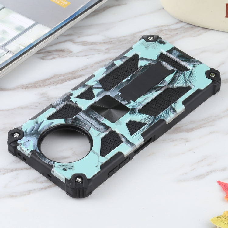 For Xiaomi Poco X3 NFC Camouflage Armor Shockproof TPU + PC Magnetic Protective Case with Holder