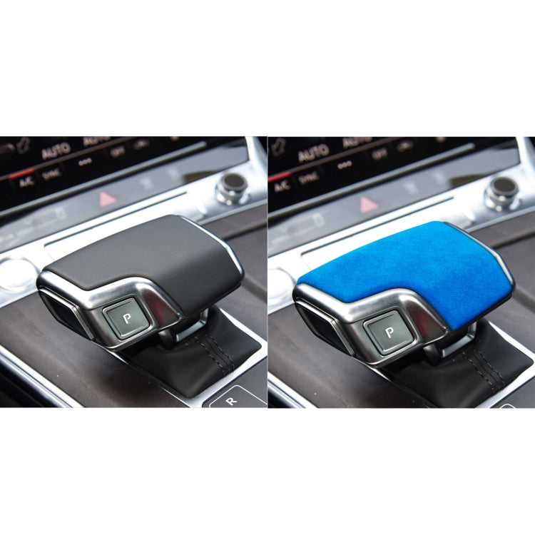 Car Suede Shift Knob Handle Cover B Version for Audi A6/A7(2019+) & SQ8(2017+) & RS6/RS7(2019+) & Q8/S8(2020+), Suitable for Left Driving