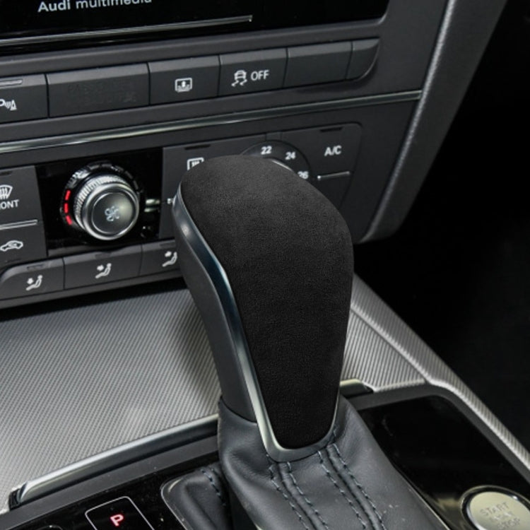 Car Suede Shift Knob Handle Cover for Audi A6 / S6 / A7(2015-2018) , Suitable for Left Driving