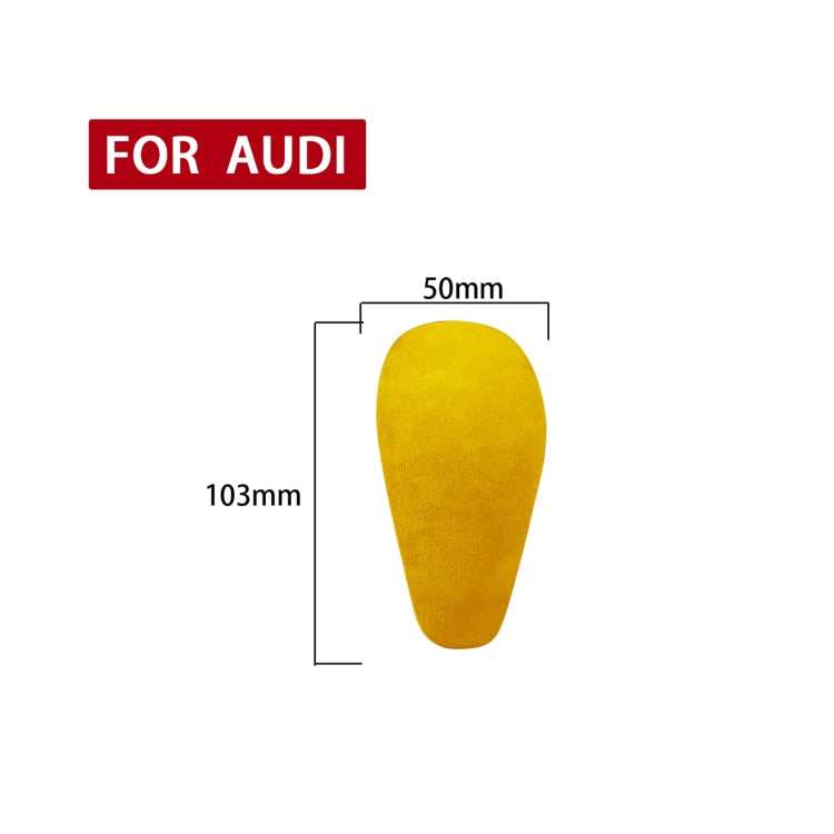 Car Suede Shift Knob Handle Cover for Audi A6 / S6 / A7(2015-2018) , Suitable for Left Driving