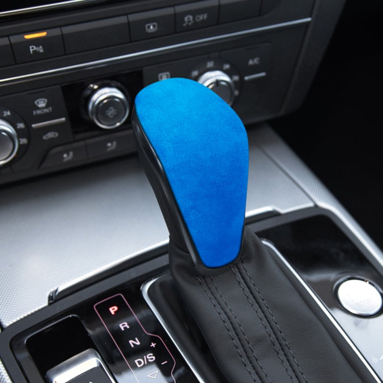 Car Suede Shift Knob Handle Cover for Audi A6 / S6 / A7(2015-2018) , Suitable for Left Driving
