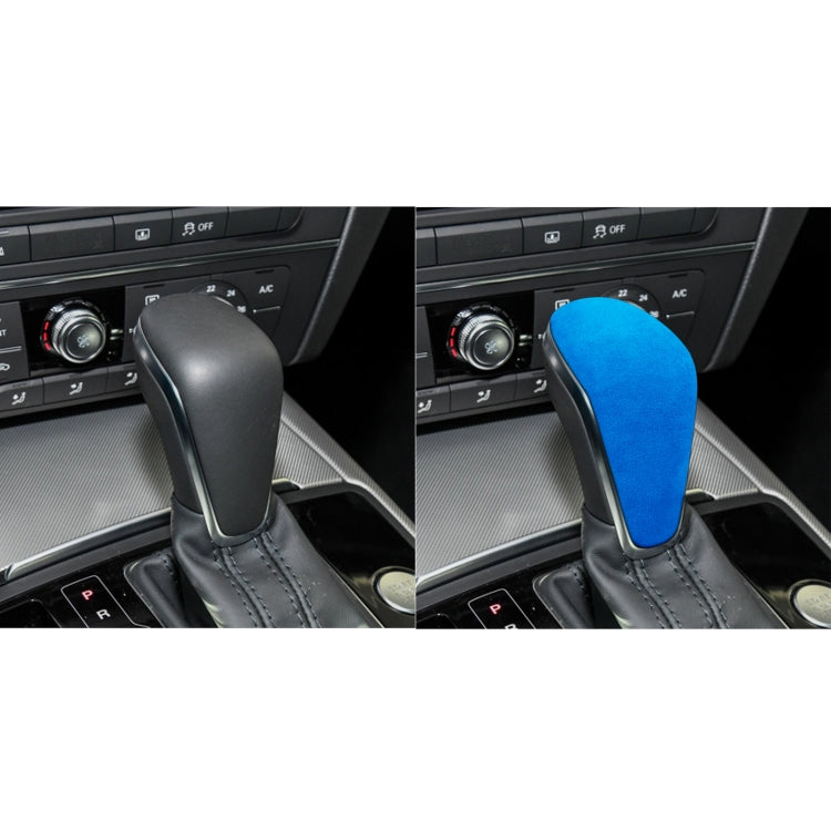 Car Suede Shift Knob Handle Cover for Audi A6 / S6 / A7(2015-2018) , Suitable for Left Driving