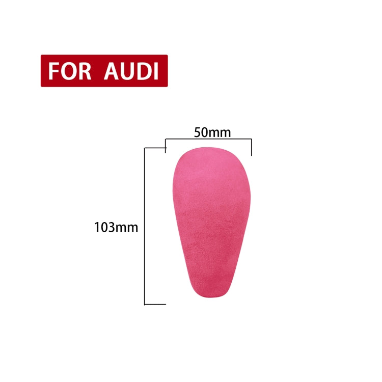 Car Suede Shift Knob Handle Cover for Audi A6 / S6 / A7(2015-2018) , Suitable for Left Driving