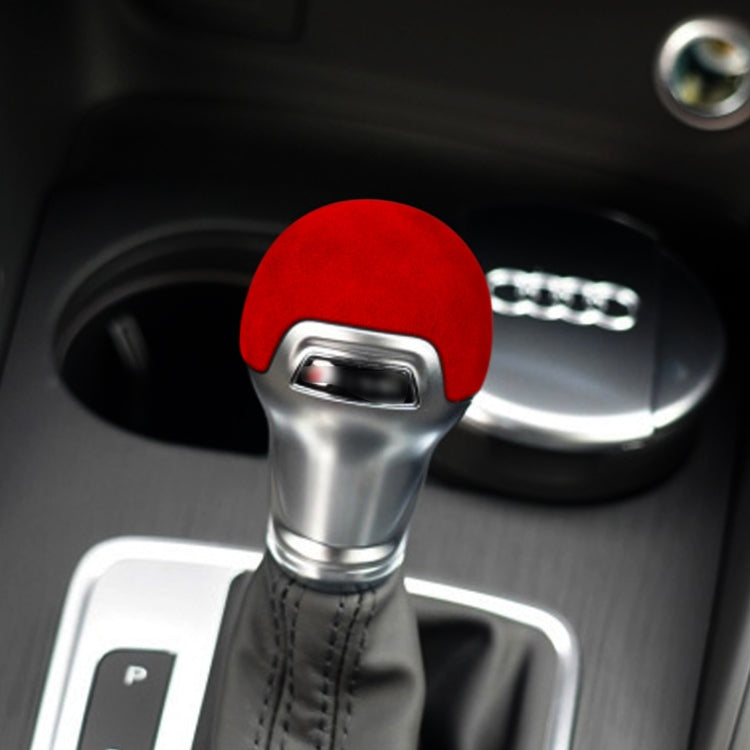 Car Suede Shift Knob Handle Cover for Audi A3(2014+) / Q2(2018+) / S3(2014+) / TT(2015+) , Suitable for Left Driving
