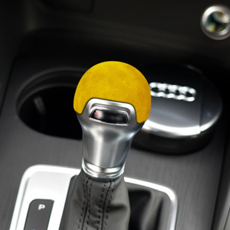 Car Suede Shift Knob Handle Cover for Audi A3(2014+) / Q2(2018+) / S3(2014+) / TT(2015+) , Suitable for Left Driving