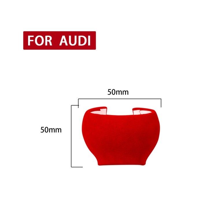 Car Suede Shift Knob Handle Cover for Audi A3(2010-2013) / Q3(2013-2018) / TTRS(2013-2020) , Suitable for Left Driving