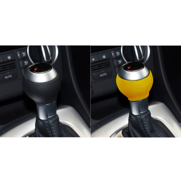 Car Suede Shift Knob Handle Cover for Audi A3(2010-2013) / Q3(2013-2018) / TTRS(2013-2020) , Suitable for Left Driving