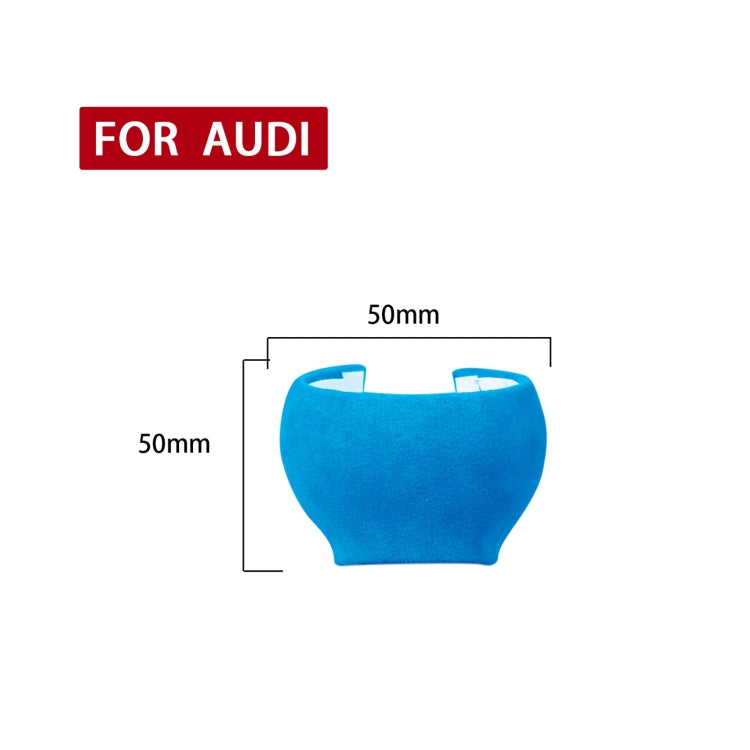 Car Suede Shift Knob Handle Cover for Audi A3(2010-2013) / Q3(2013-2018) / TTRS(2013-2020) , Suitable for Left Driving