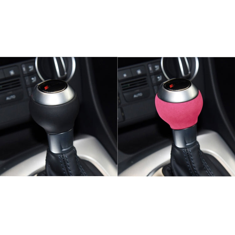 Car Suede Shift Knob Handle Cover for Audi A3(2010-2013) / Q3(2013-2018) / TTRS(2013-2020) , Suitable for Left Driving