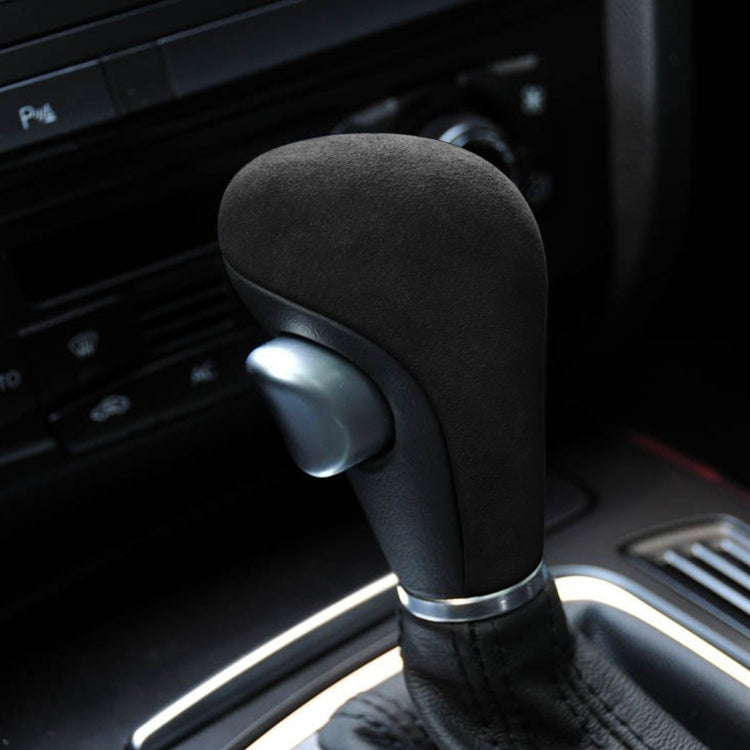 Car Suede Shift Knob Handle Cover for Audi A4(2009-2012) / A5(2008-2010) / Q5(2009-2012), Suitable for Left Driving