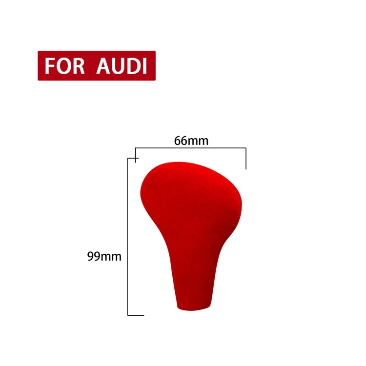 Car Suede Shift Knob Handle Cover for Audi A4(2009-2012) / A5(2008-2010) / Q5(2009-2012), Suitable for Left Driving