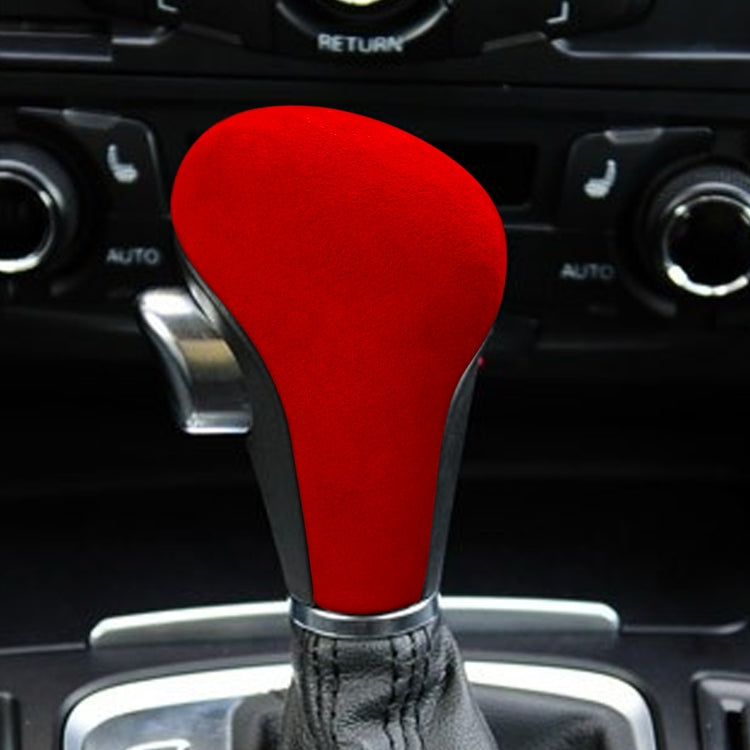 Car Suede Shift Knob Handle Cover for Audi A4(2009-2012) / A5(2008-2010) / Q5(2009-2012), Suitable for Left Driving