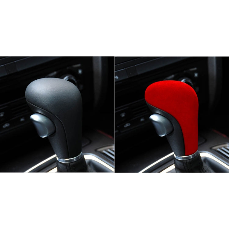 Car Suede Shift Knob Handle Cover for Audi A4(2009-2012) / A5(2008-2010) / Q5(2009-2012), Suitable for Left Driving