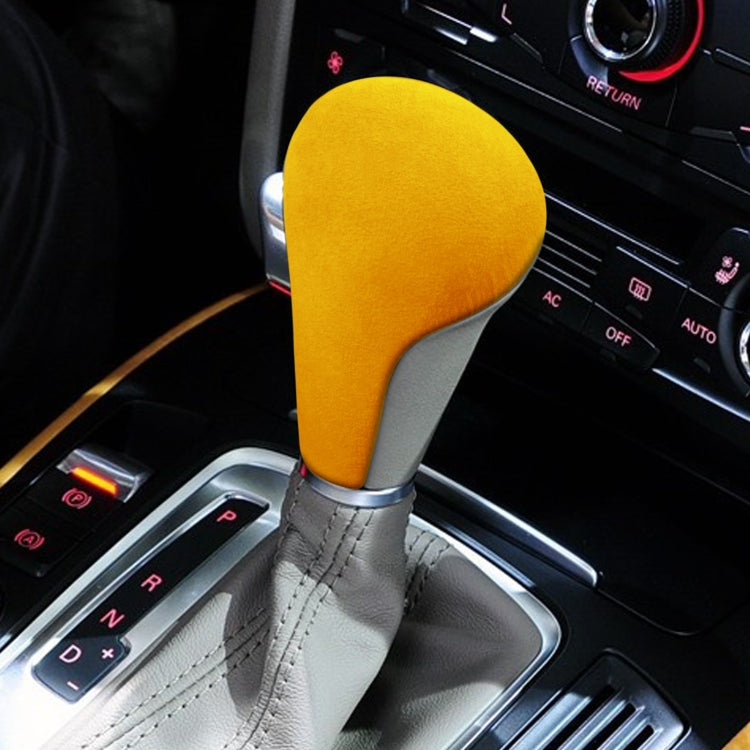 Car Suede Shift Knob Handle Cover for Audi A4(2009-2012) / A5(2008-2010) / Q5(2009-2012), Suitable for Left Driving