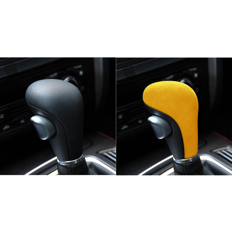 Car Suede Shift Knob Handle Cover for Audi A4(2009-2012) / A5(2008-2010) / Q5(2009-2012), Suitable for Left Driving