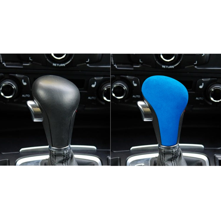 Car Suede Shift Knob Handle Cover for Audi A4(2009-2012) / A5(2008-2010) / Q5(2009-2012), Suitable for Left Driving