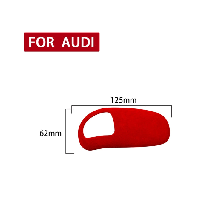 Car Suede Shift Knob Handle Cover for Audi A8(2011-2017) , Suitable for Left Driving