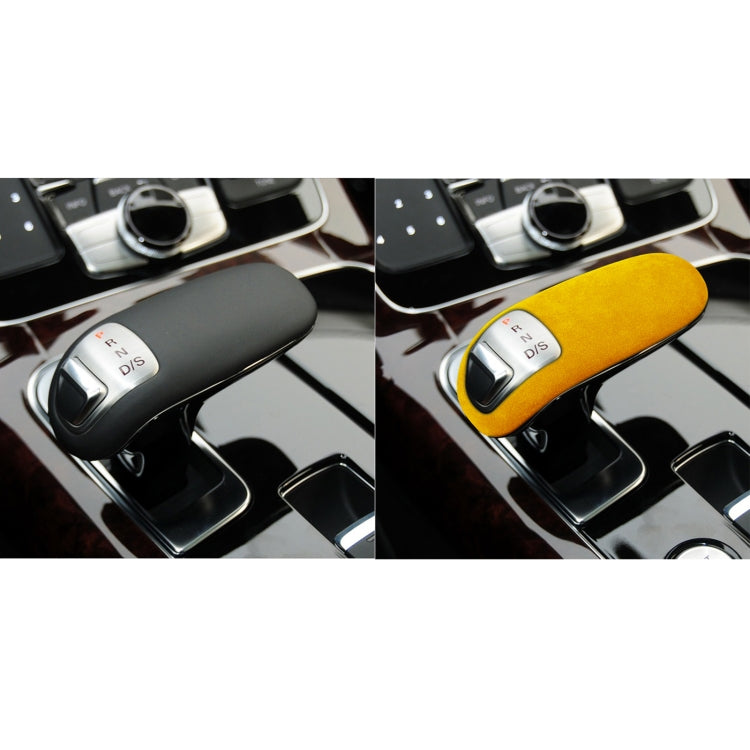 Car Suede Shift Knob Handle Cover for Audi A8(2011-2017) , Suitable for Left Driving