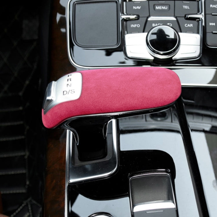 Car Suede Shift Knob Handle Cover for Audi A8(2011-2017) , Suitable for Left Driving