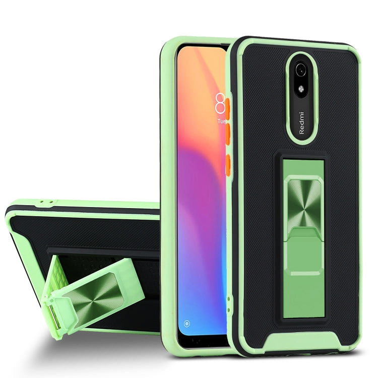 For Xiaomi Redmi 8A Dual-color Skin Feel TPU + PC Magnetic Shockproof Case with Invisible Holder