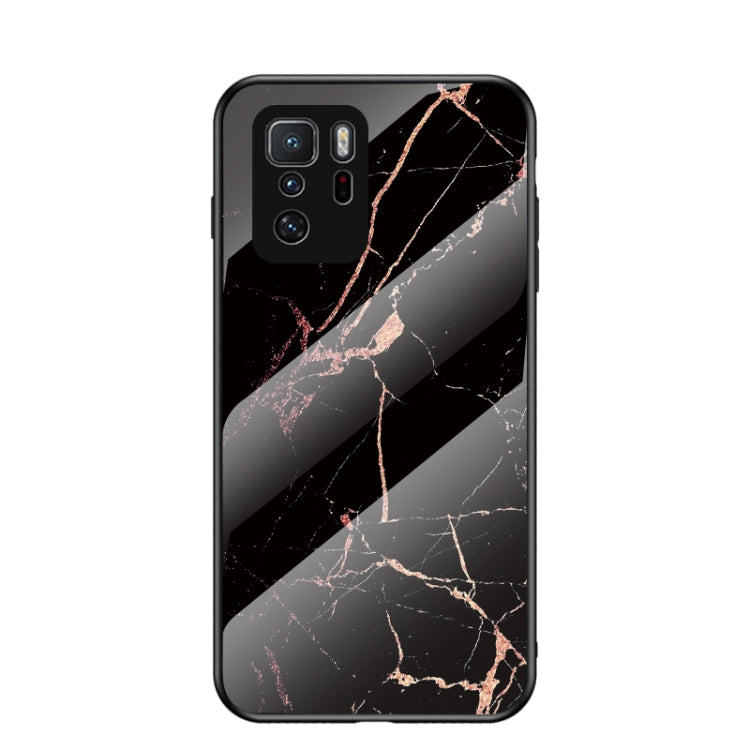 For Xiaomi Redmi Note 10 Pro 5G Marble Pattern Glass + TPU Protective Case