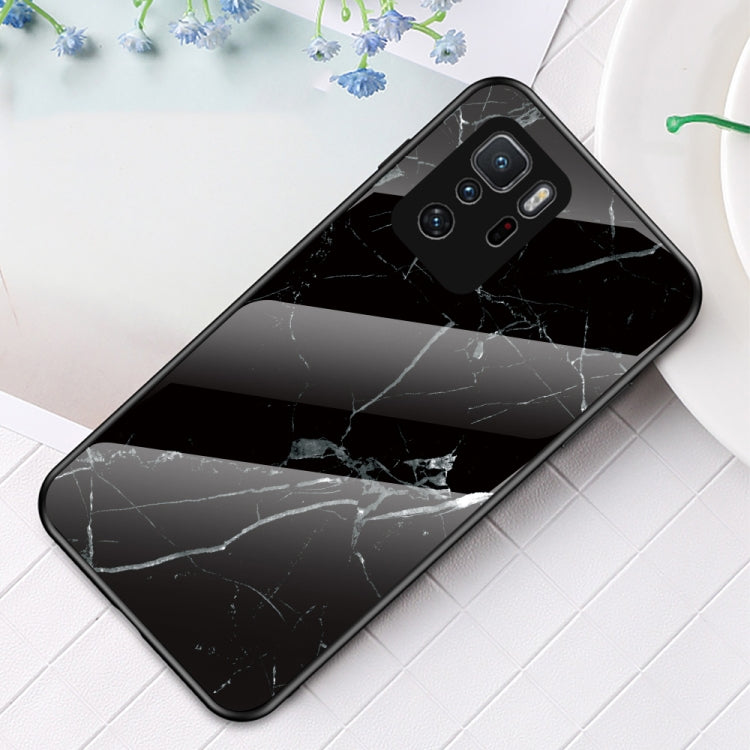 For Xiaomi Poco X3 GT Marble Pattern Glass + TPU Protective Case