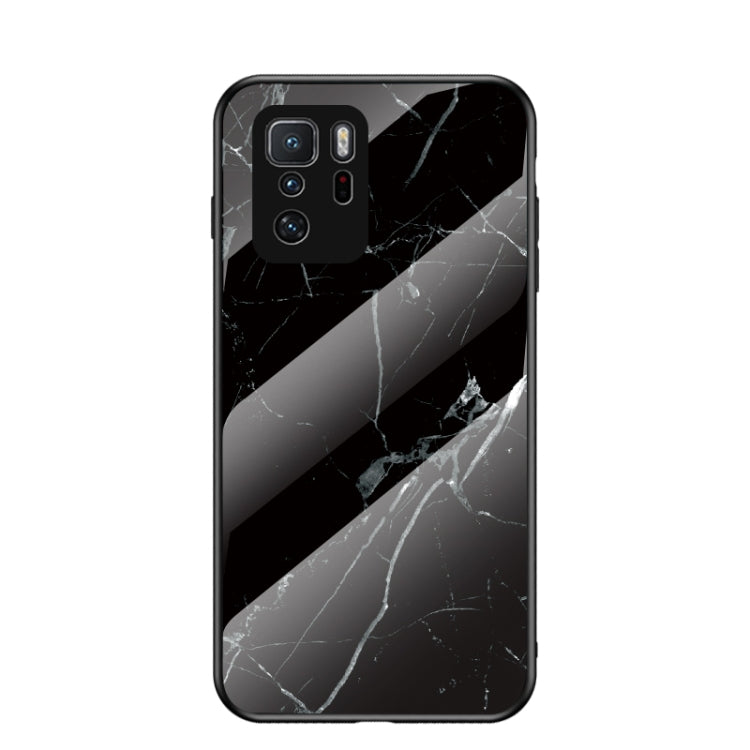 For Xiaomi Poco X3 GT Marble Pattern Glass + TPU Protective Case