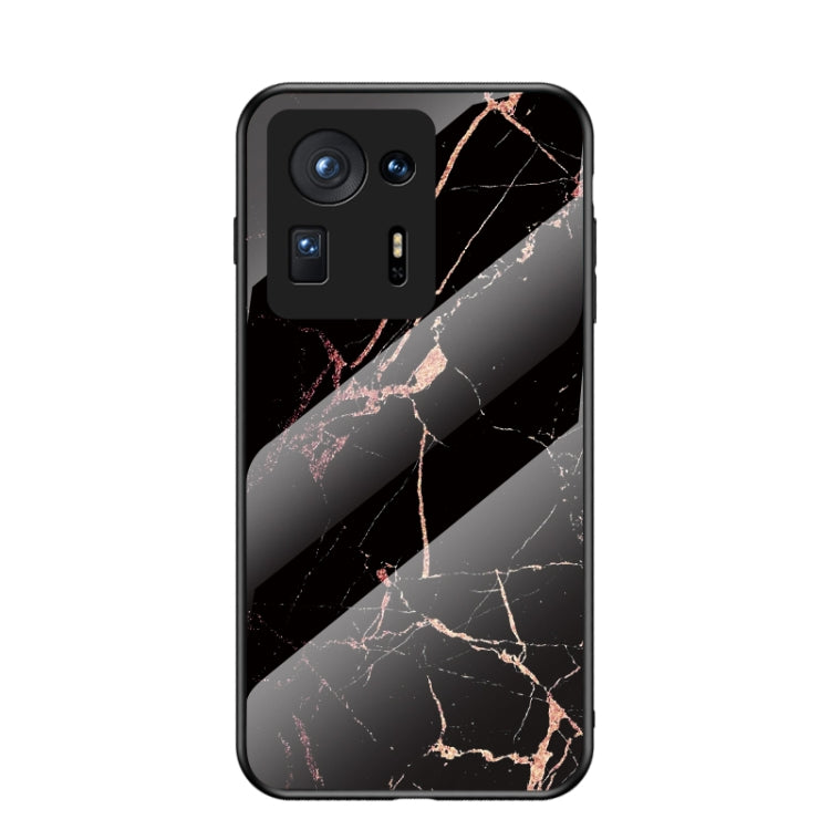 For Xiaomi Mi Mix 4 Marble Pattern Glass + TPU Protective Case