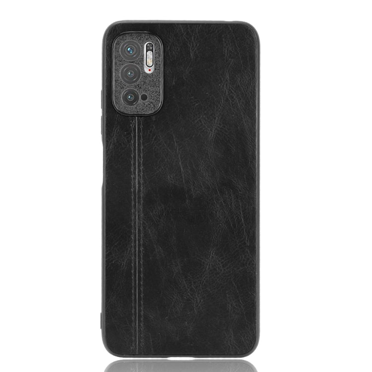 For Xiaomi Redmi Note 10T 5G / Note 10 5G Shockproof Sewing Cow Pattern Skin PC + PU + TPU Case