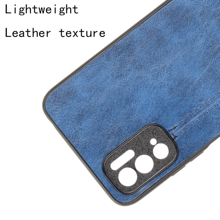 For Xiaomi Redmi Note 10T 5G / Note 10 5G Shockproof Sewing Cow Pattern Skin PC + PU + TPU Case