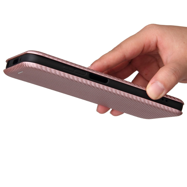 Carbon Fiber Texture Horizontal Flip TPU + PC + PU Leather Case with Card Slot For Xiaomi Redmi 10