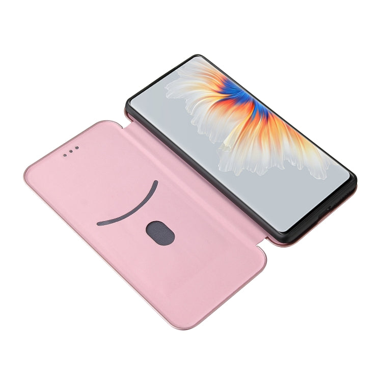 Carbon Fiber Texture Horizontal Flip TPU + PC + PU Leather Case with Card Slot For Xiaomi Mix 4