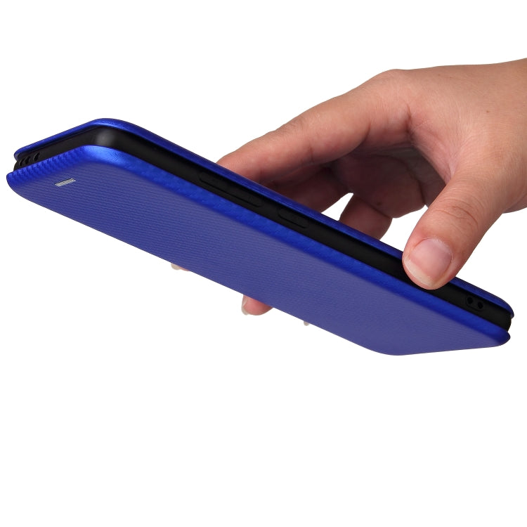 Carbon Fiber Texture Horizontal Flip TPU + PC + PU Leather Case with Card Slot For Xiaomi Mix 4