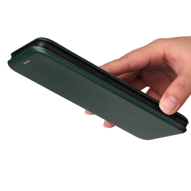 Carbon Fiber Texture Horizontal Flip TPU + PC + PU Leather Case with Card Slot For Xiaomi Mix 4