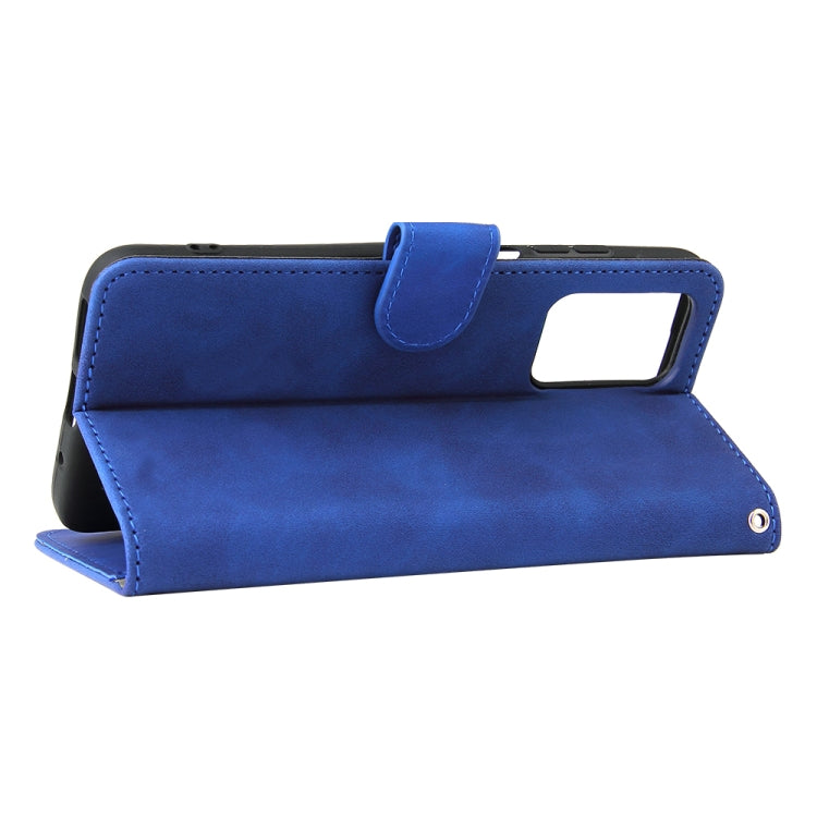 Solid Color Skin Feel Magnetic Buckle Horizontal Flip Calf Texture PU Leather Case with Holder & Card Slots & Wallet For Xiaomi Redmi 10